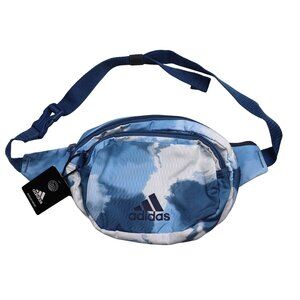 adidas Hike Waist Pack Belt Bag Blue White Tie-Dye HS1624 Recycled Polyester NEW